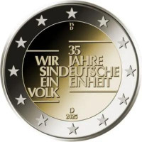 2 EUR Nemecko 2025-EIN CC UNC