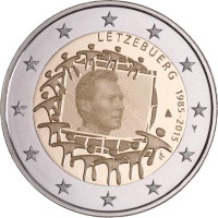 2 EUR Luxembursko 2015 EV UNC