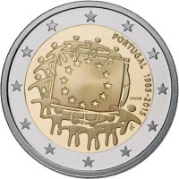 2 EUR Portugalsko 2015 EV UNC