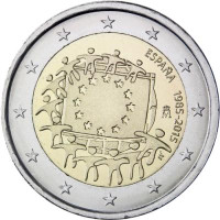 2 EUR Španielsko 2015 EV UNC