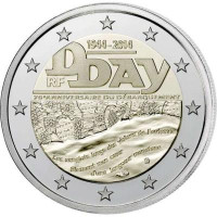 2 EUR Francúzsko 2014-DDAY CC UNC