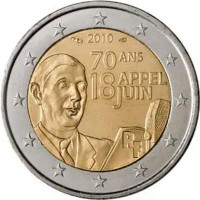 2 EUR Francúzsko 2010 CC UNC