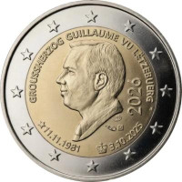 2 EUR Luxembursko 2026-GUL CC UNC