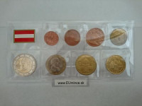 Rakúsko 2002 sypaná sada mincí UNC