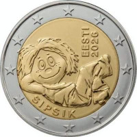 2 EUR Estónsko 2026 CC UNC