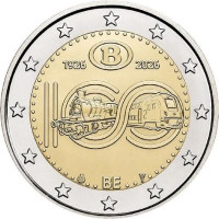 2 EUR Belgicko 2026-SNCB CC BU c.card