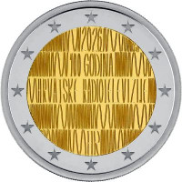 2 EUR Chorvátsko 2026-RTV CC UNC