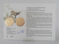 Pamätný list k minci SVK 2022 5€ Kamzík