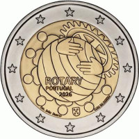 2 EUR Portugalsko 2026-ROT CC UNC