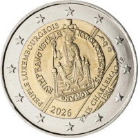 2 EUR Luxembursko 2026-CKV CC UNC