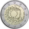 2 EUR Lotyšsko 2015 EV UNC